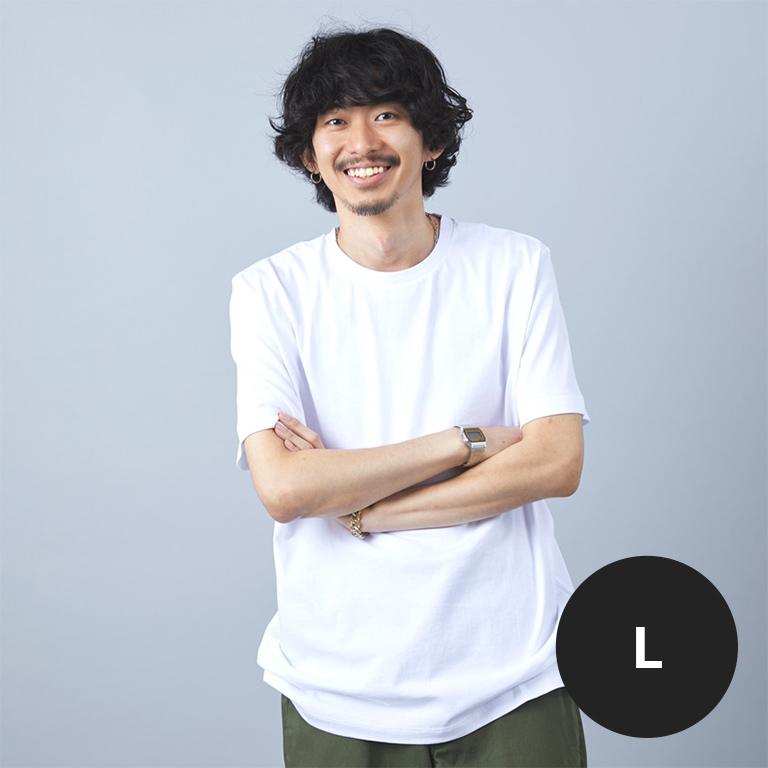 WAVE 点字モチーフ チャリティ Tシャツ WHITE Lサイズ FRONT