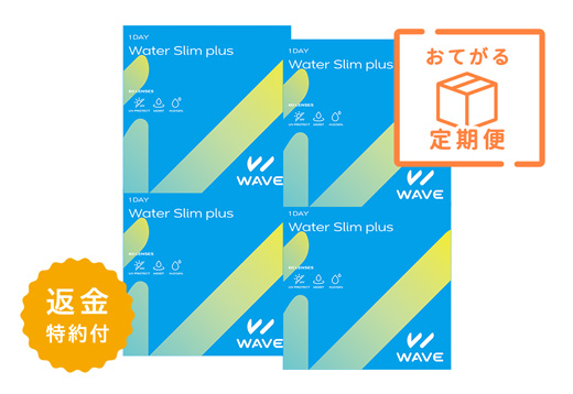 【定期便】WAVEワンデー ウォータースリム plus 60枚入り（×4箱）