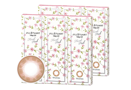 ジルスチュアートワンデー UV フローラルピンク 10枚入り(×6箱)